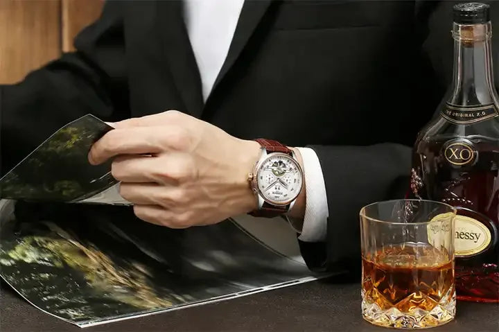 Kinyued J012 Men’s Automatic Mechanical Watch – Luxury Tourbillon Design, Factory-Made Wristwatch